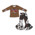 Girls' Highland Cow Babe Top & Jeans Set — product image