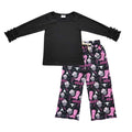 Black top howdy boots pants kids western clothing set — product image
