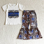 Girls' Cowboy & Leopard-Print Two-Piece Outfit