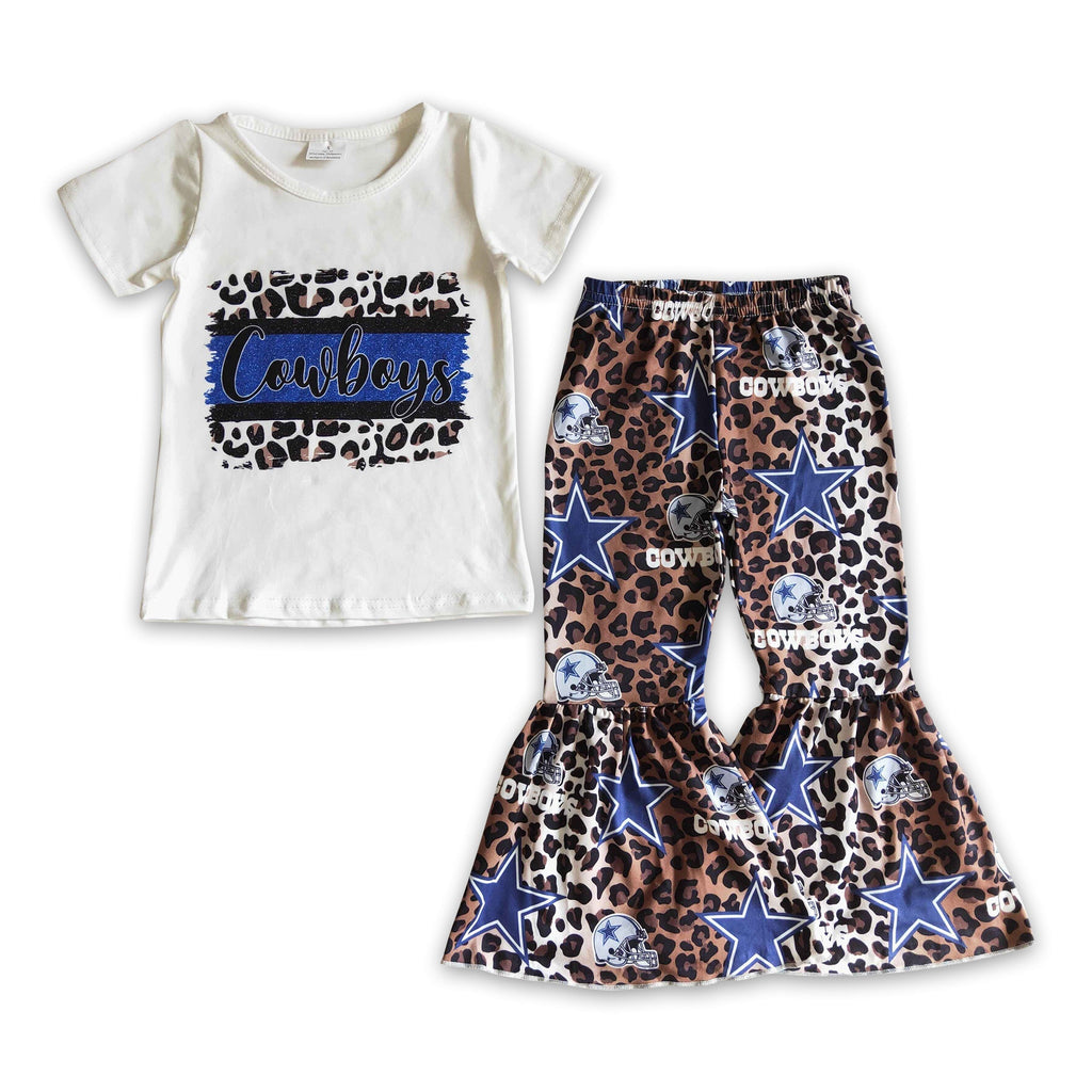 Girls' Cowboy & Leopard-Print Two-Piece Outfit — product image