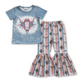 Girls' Western Bull-Skull Top & Pants Set — product image