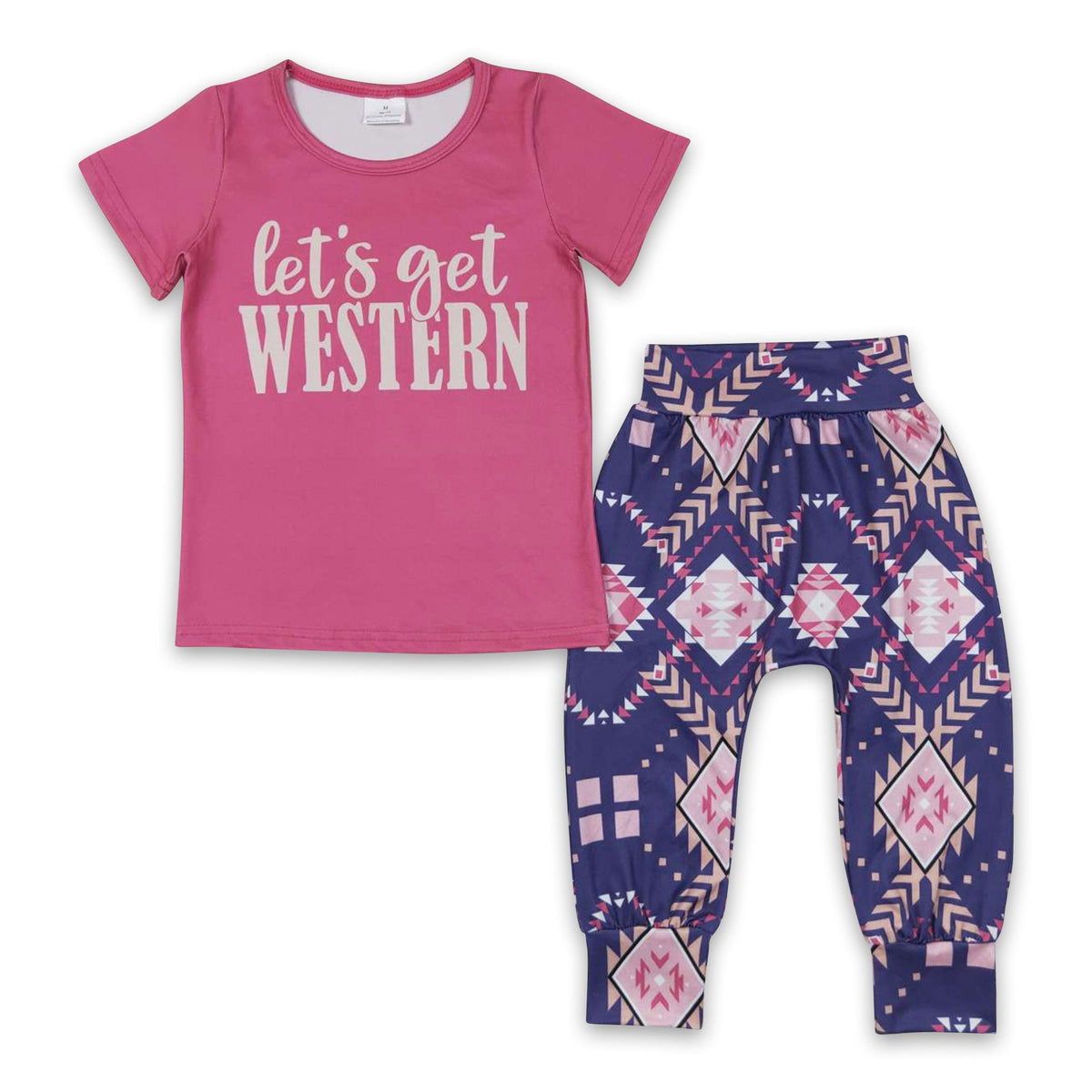 Girls' Let's Go Western Top & Aztec Pants Set — product image