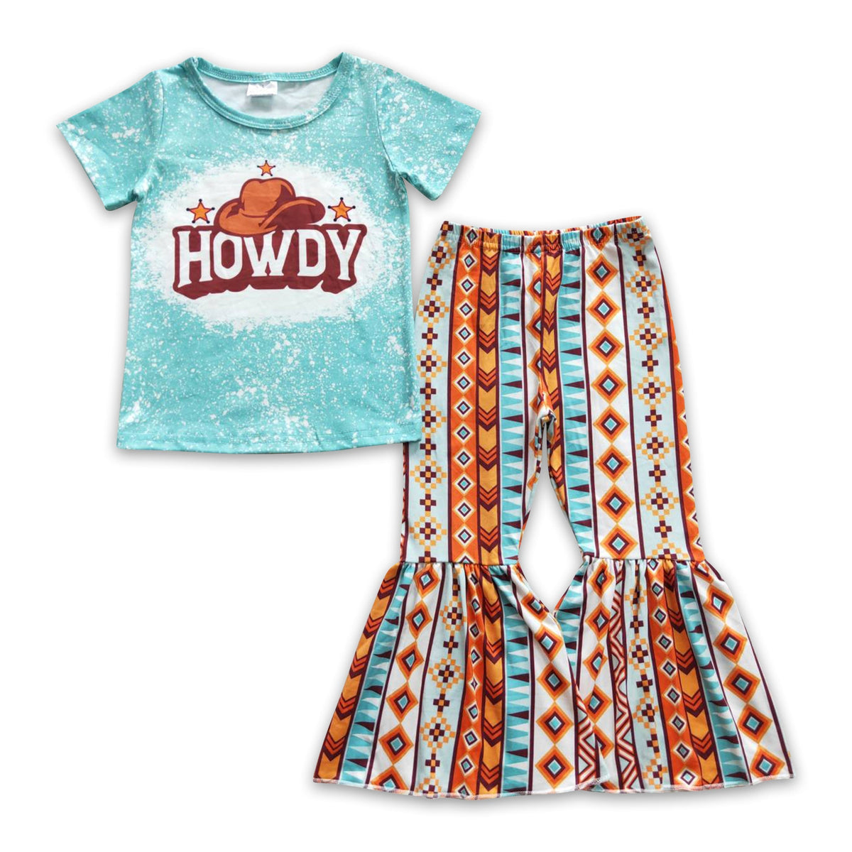 Girls' Howdy Hat Top & Bell-Bottom Pants Set — product image