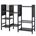 Garden Tool Organizer with Wooden Shelves for Garage and Shed — product image