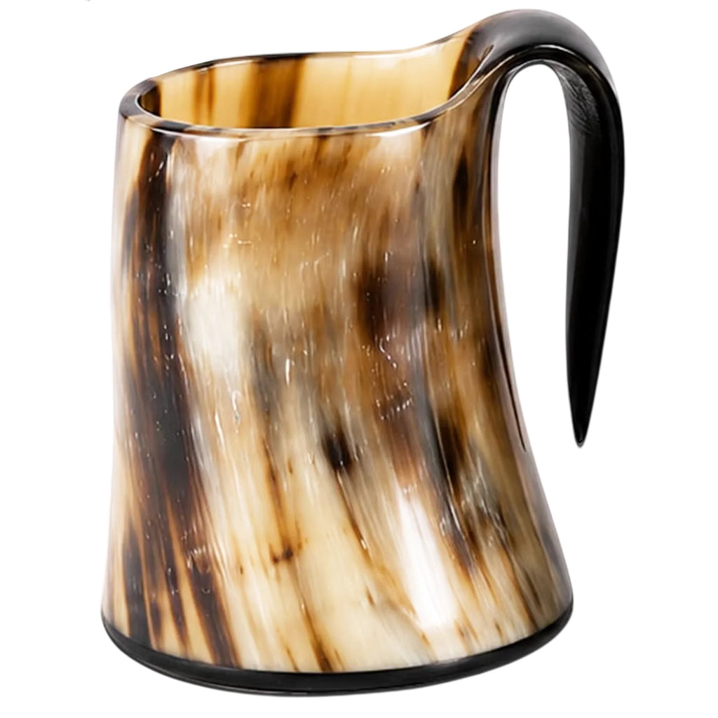 Real Buffalo Horn Whiskey Mug – Rustic Horn Cocktail Cup, 5 Oz (3 Inch) — product image