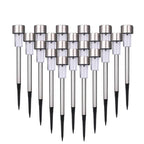 Garden Premium LED Solar Luxury Stainless Steel Lights For Yard Pathway Walkway More Pieces Outdoor