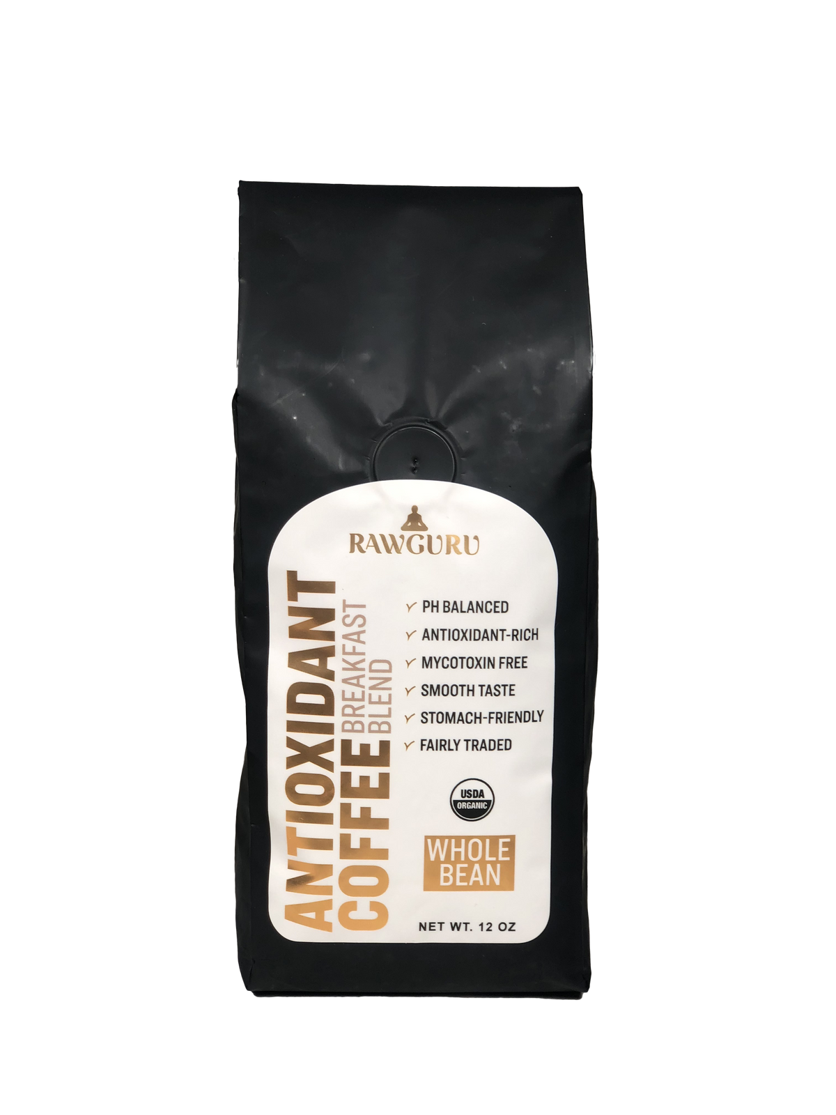 Organic Antioxidant Coffee Breakfast Blend | Whole Bean | 12oz