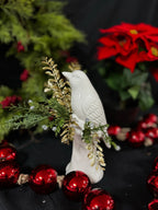 White Ceramic Bird Decorative Vase