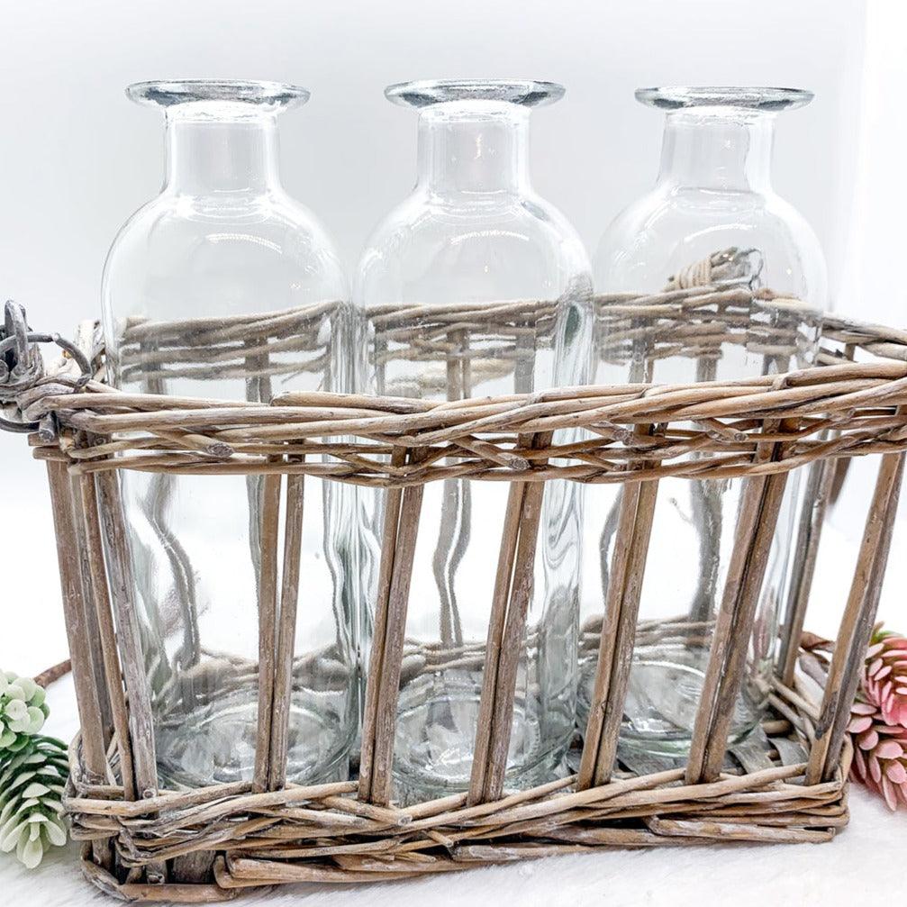 Willow Wrapped Vases