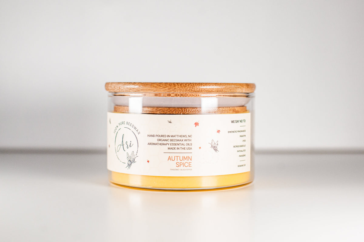 Autumn Spice Beeswax Candle |8 oz — product photo 1