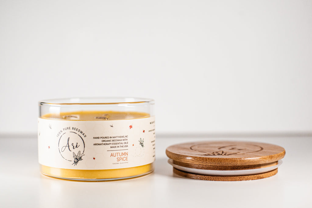 Autumn Spice Beeswax Candle |8 oz — product photo 2