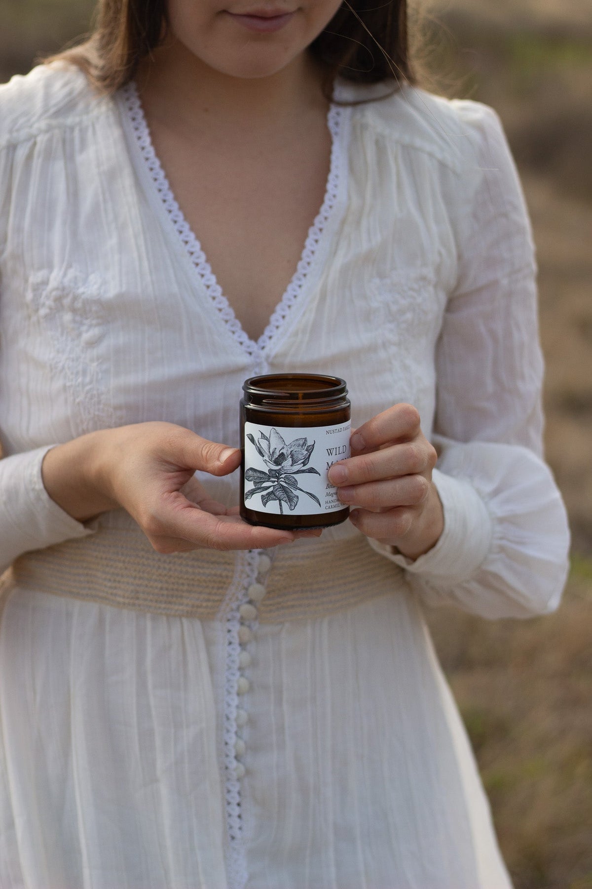 Hand-Poured Soy Candles – Garden-Inspired Scents | Amber Glass Jars