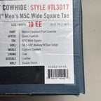 Tony Lama Tapadera Walnut Elephant Print Cowhide Style #TL317 Men's Size 10 EE