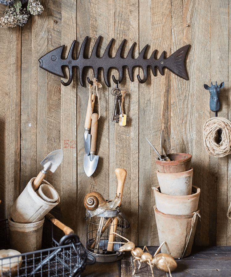 Cast Iron Fishbone Key & Tool Holder