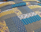 DaDa Bedding Honey Cove Floral Paisley Patchwork Quilt Set