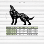Tree Wolf Metal Wall Art - Nature-Inspired Wildlife Decor- KAF263