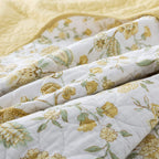 Kasentex Reversible Lightweight Cotton Floral Bedding Set Twin/Queen/King - Comfortable Home Bedding