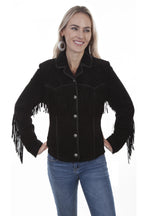 Scully Fringe Suede - Women's Leather Jacket — product image