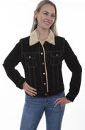 Scully Shearling Suede - Women's Jean Jacket — product image