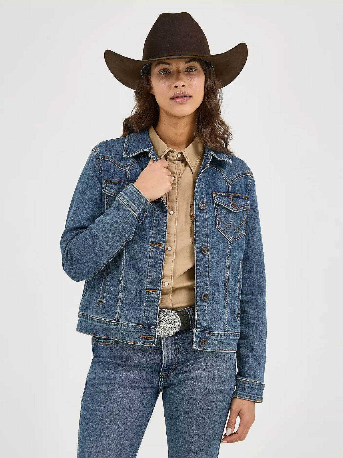 Wrangler - Women's Long Sleeve Classic Fit Denim Jacket - LWJ701D