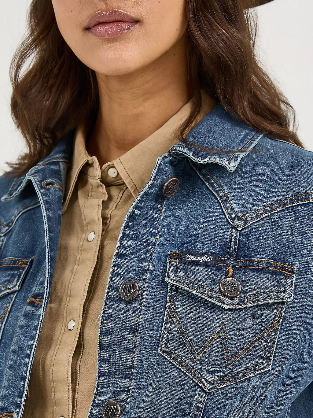 Wrangler - Women's Long Sleeve Classic Fit Denim Jacket - LWJ701D