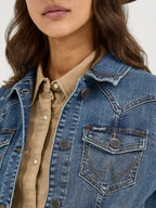 Wrangler - Women's Long Sleeve Classic Fit Denim Jacket - LWJ701D
