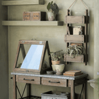 Rustic Three-Tier Wooden Wall Organizer — product image