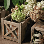 Weathered Garden Storage Planter