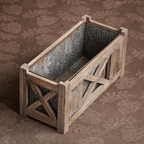 Weathered Garden Storage Planter