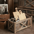 Weathered Garden Storage Planter