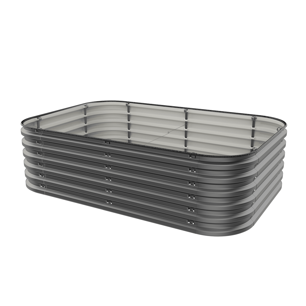 Modular Metal Raised Garden Bed Kit – Tool-Free Assembly, 6-in-1 & 9-in-1 Layouts