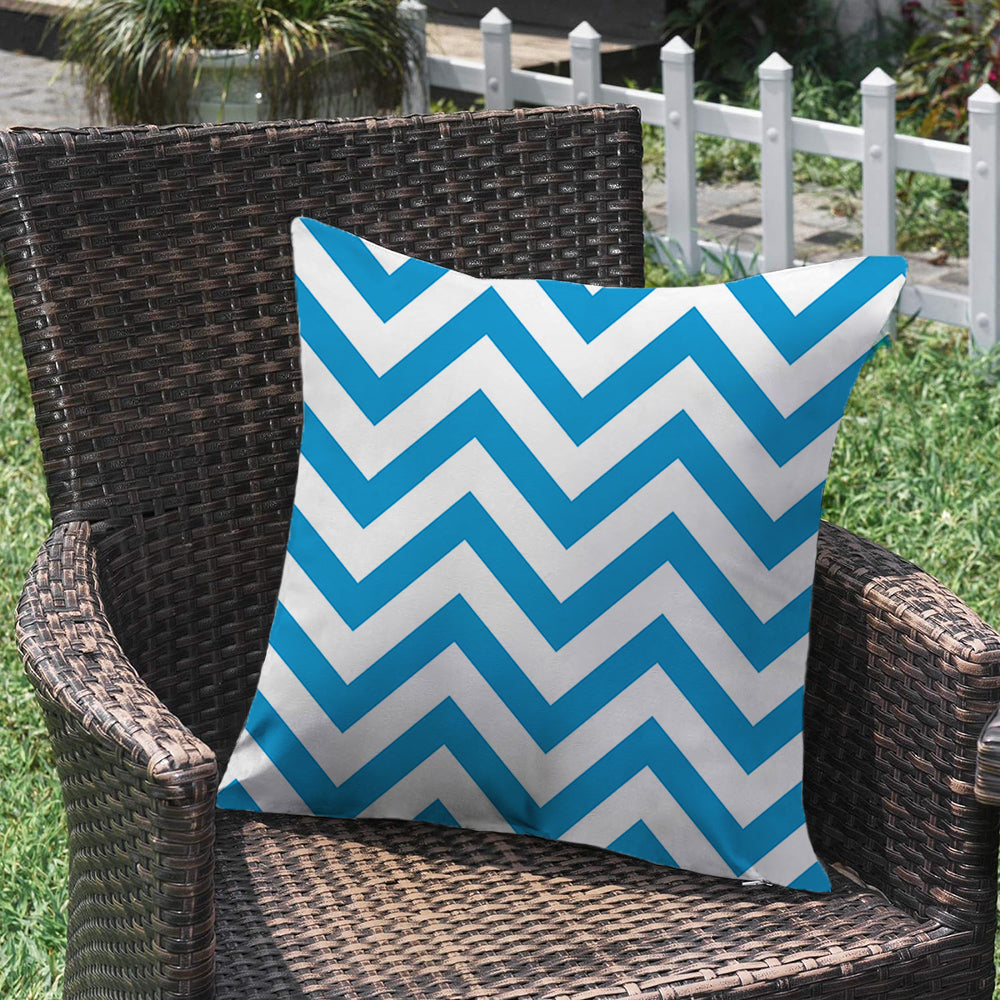 2 size options Stripes/Waving Outdoor Waterproof Pillow (With Insert) waterproof outdoor throw pillow, great for your outdoor furniture