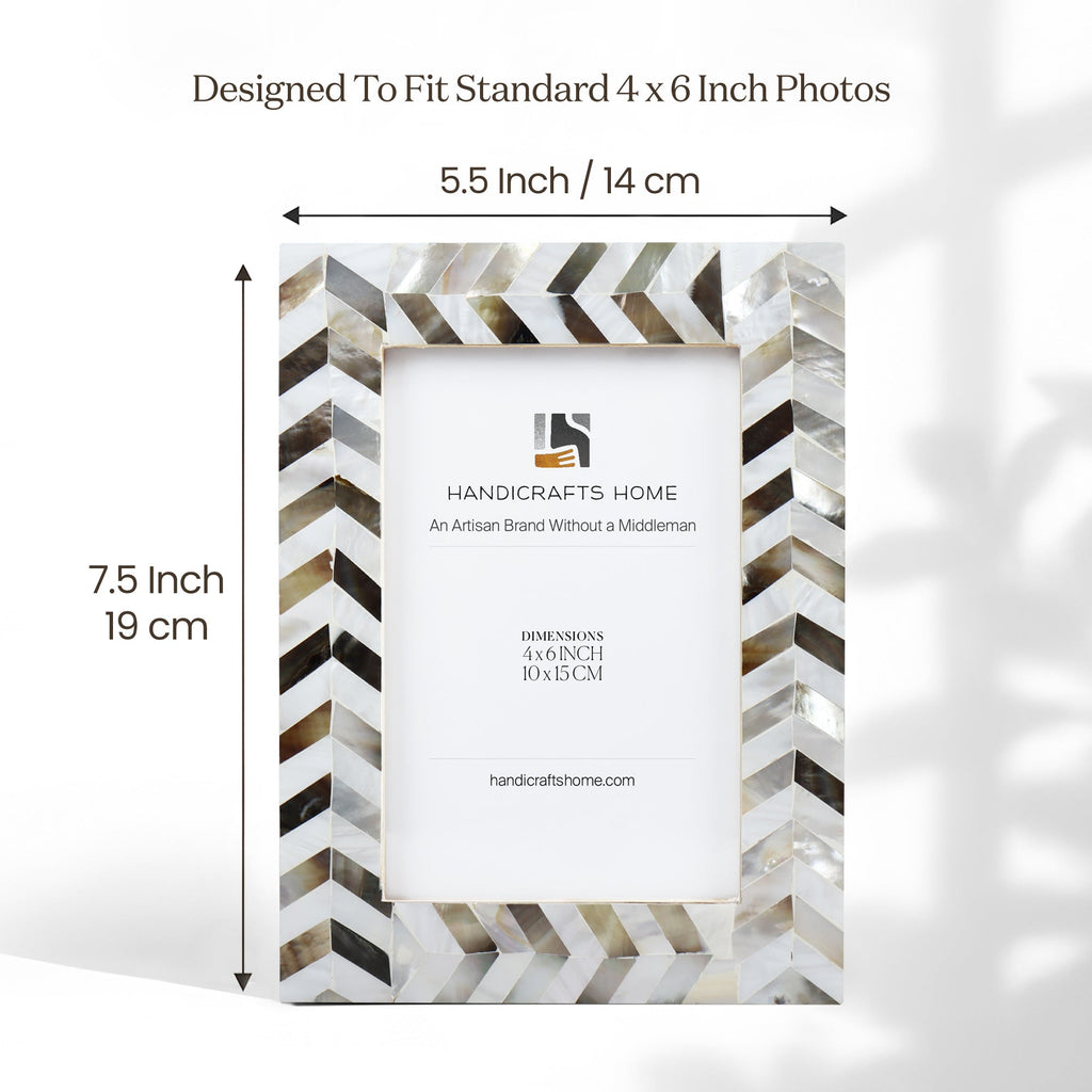 Mother of Pearl Picture Frame | Pearlescent Chase 4x6 5x7 8x10