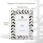 Mother of Pearl Picture Frame | Pearlescent Chase 4x6 5x7 8x10