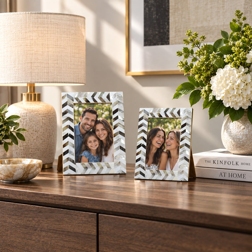 Mother of Pearl Picture Frame | Pearlescent Chase 4x6 5x7 8x10