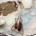 Pietersite Copper Wire Wrapped Guitar Pendant Necklace — product image
