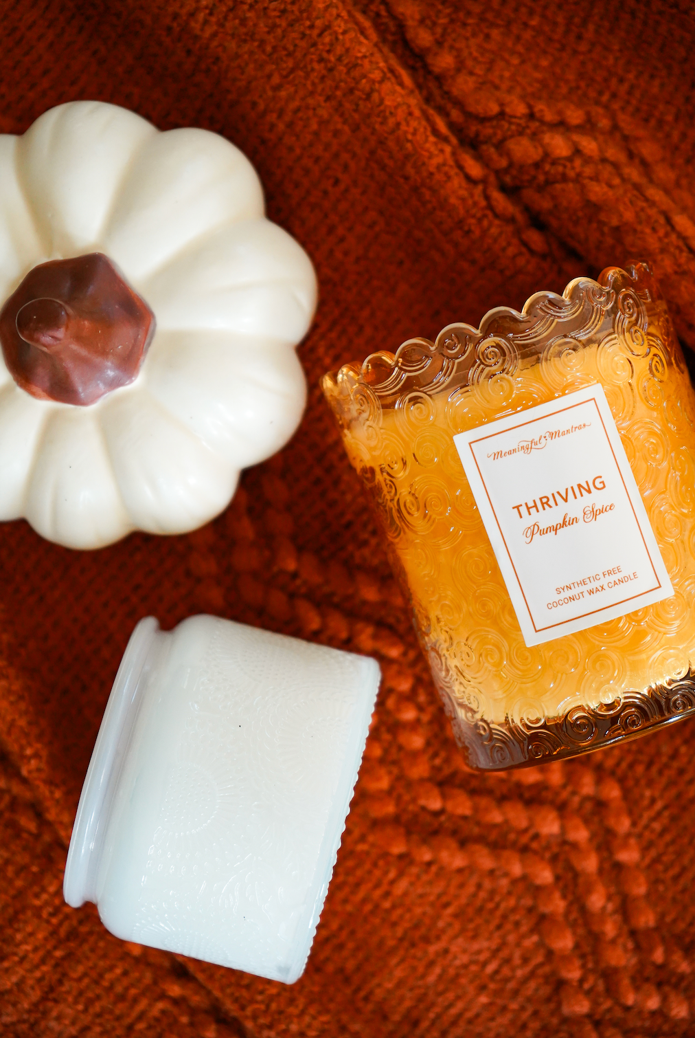 Pumpkin Spice Natural Candle 8oz Kaia Collection — product photo 4