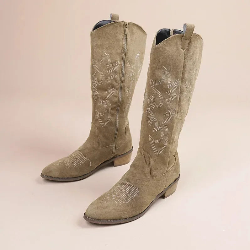 Women's Knee-High Western Cowboy Boots