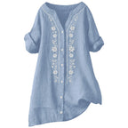 Women's Relaxed Embroidered Tunic Top