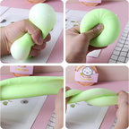 Colorful Dumpling Squishy Stress Ball | Simulation Food Bun with Steamer Fidget Toy