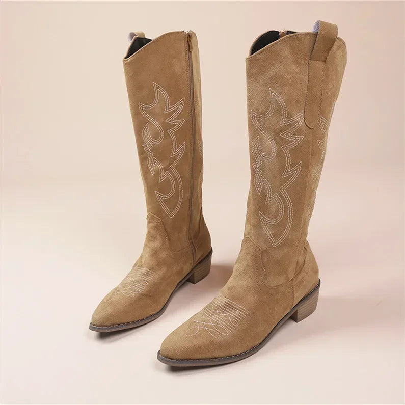 Women's Knee-High Western Cowboy Boots