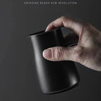 JUSTINLAU 3 in 1 Coffee Powder Filter Powder Cups Stainless Steel Coffee Sifter with Lid Grinder Powder Cup Coffee Accessories