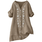 Women's Relaxed Embroidered Tunic Top