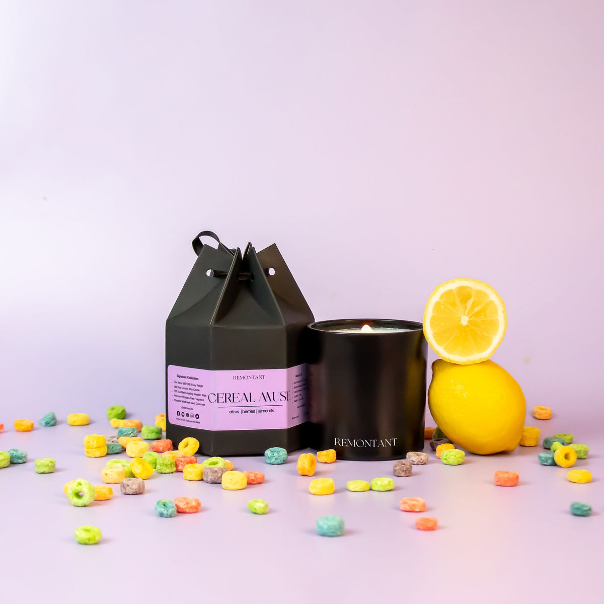 Cereal Muse Candle | Citrus ~ Berries ~ Almond | Wood Wick Candle — product photo 1