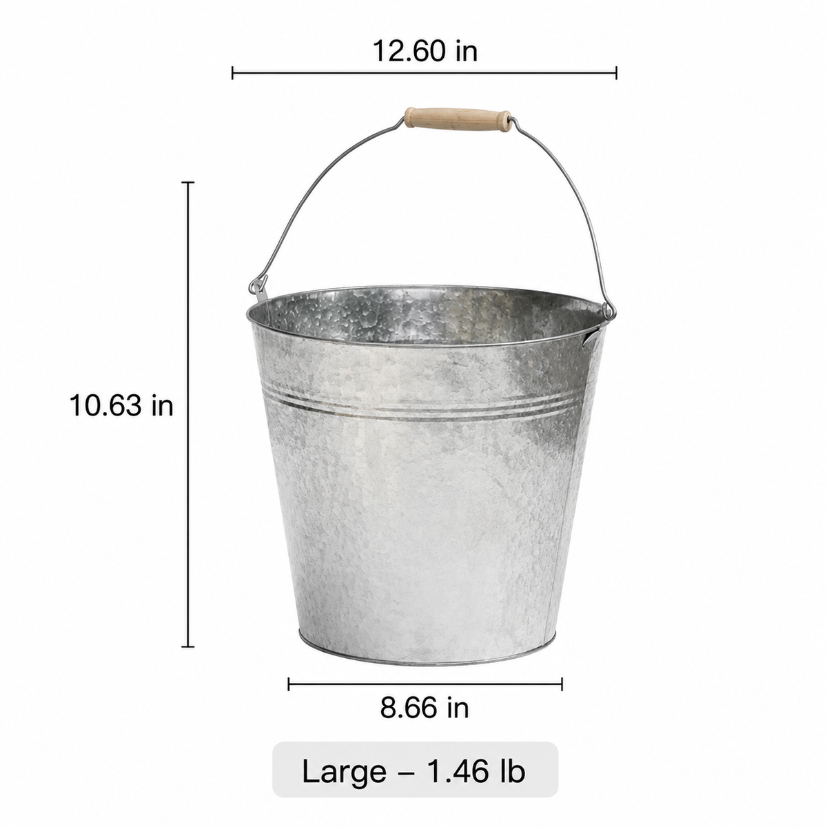 Galvanized Bucket Planter