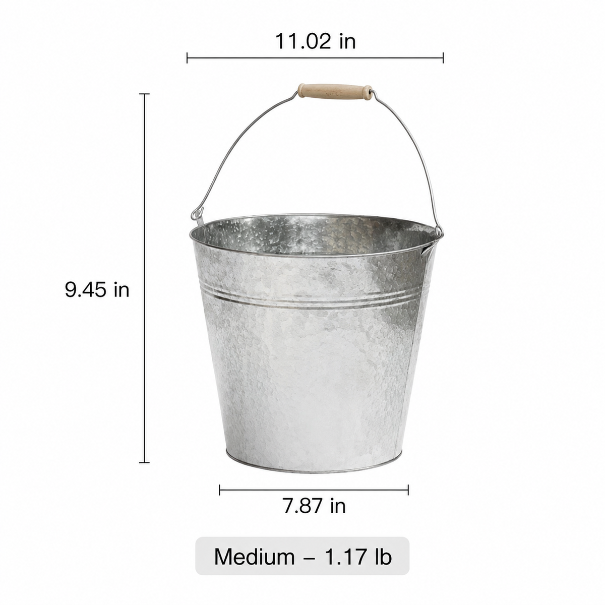 Galvanized Bucket Planter