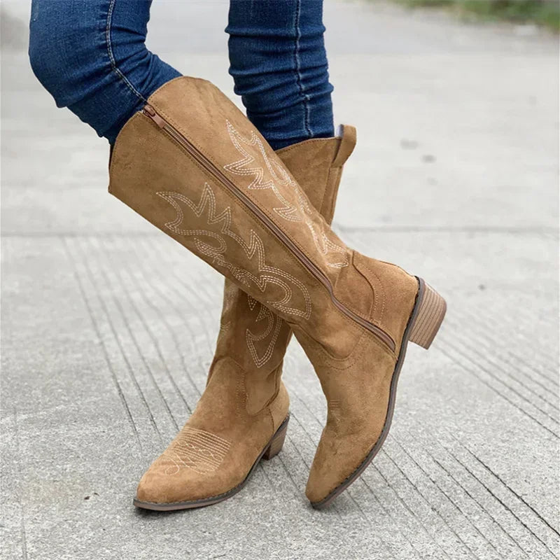 Women's Knee-High Western Cowboy Boots