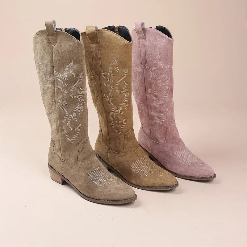 Women's Knee-High Western Cowboy Boots