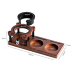 51/53/54/58mm Wood Espresso Tamper Station Stand Portafilter Holder Filter Screen Holder Espresso Tamping Storage Rack Barista
