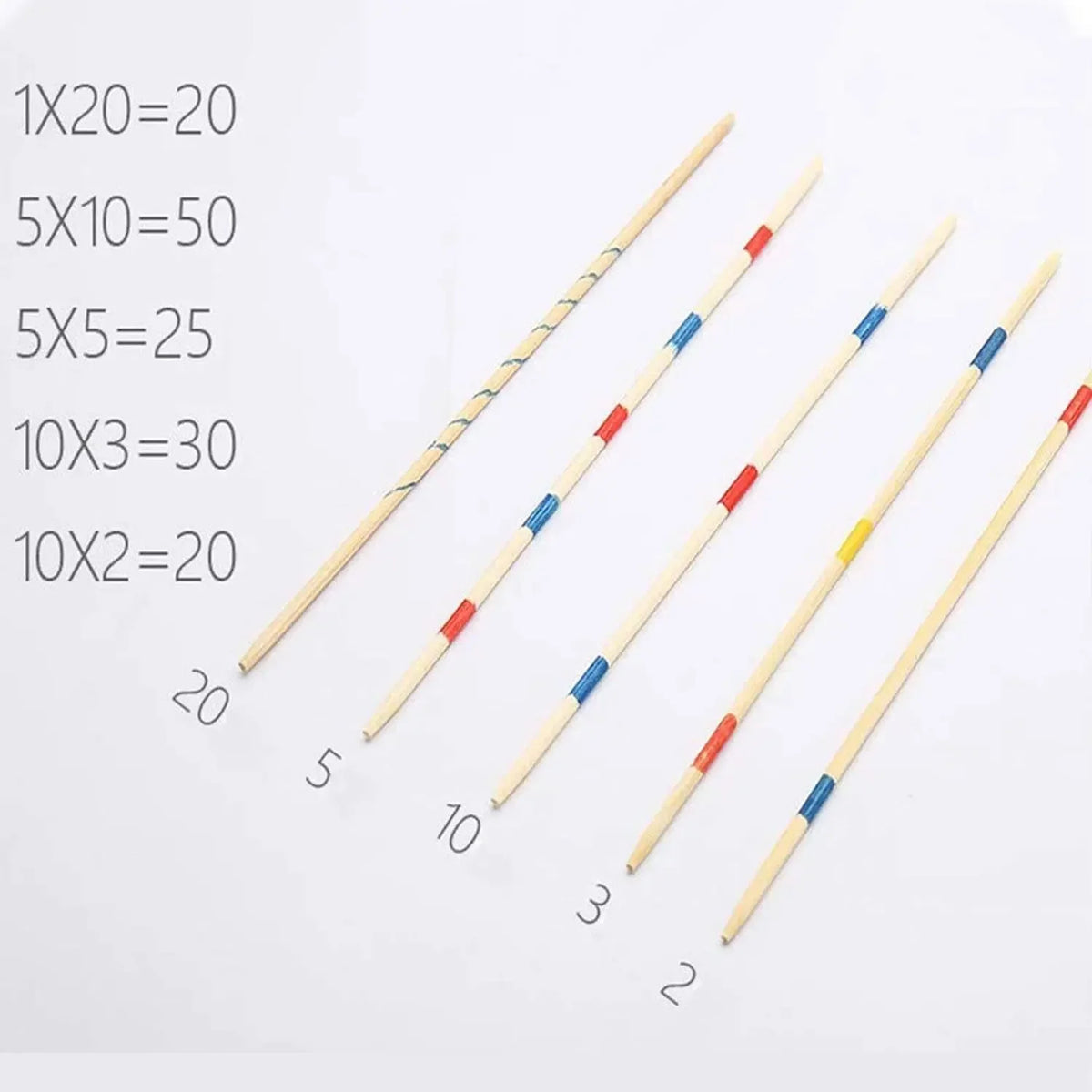 Classic Wooden Pick-Up Sticks Game – 31-Piece Kids Learning Toy & Family Party Game